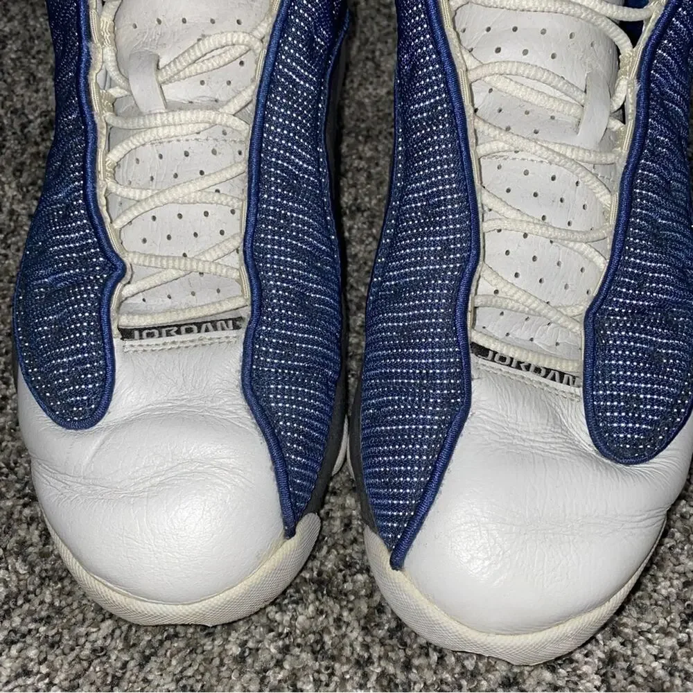 Men’s Jordan 13 XIII Sneakers Shoes 2004 Blue White Size 12 - Style 310004-441 - Picture 6 of 13